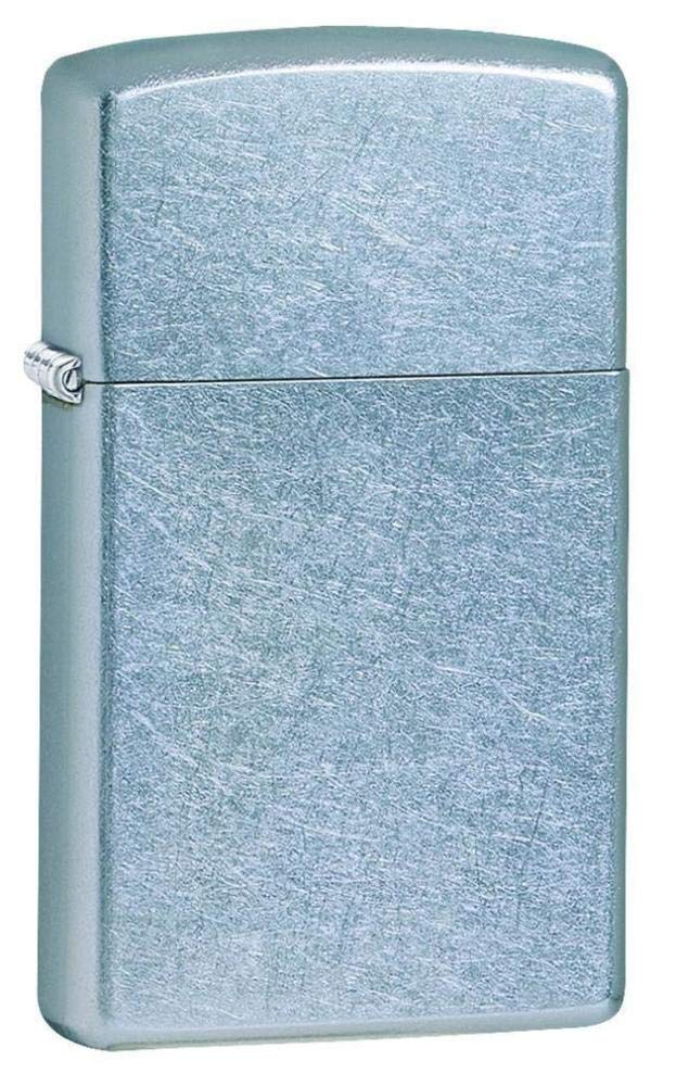 Zippo Armor Pocket Lighter, Antique Silver Plate
