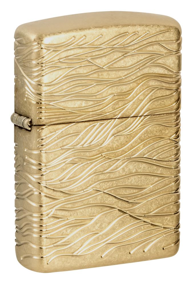 Zippo Pattern Armor Antique Silver Pocket Lighter