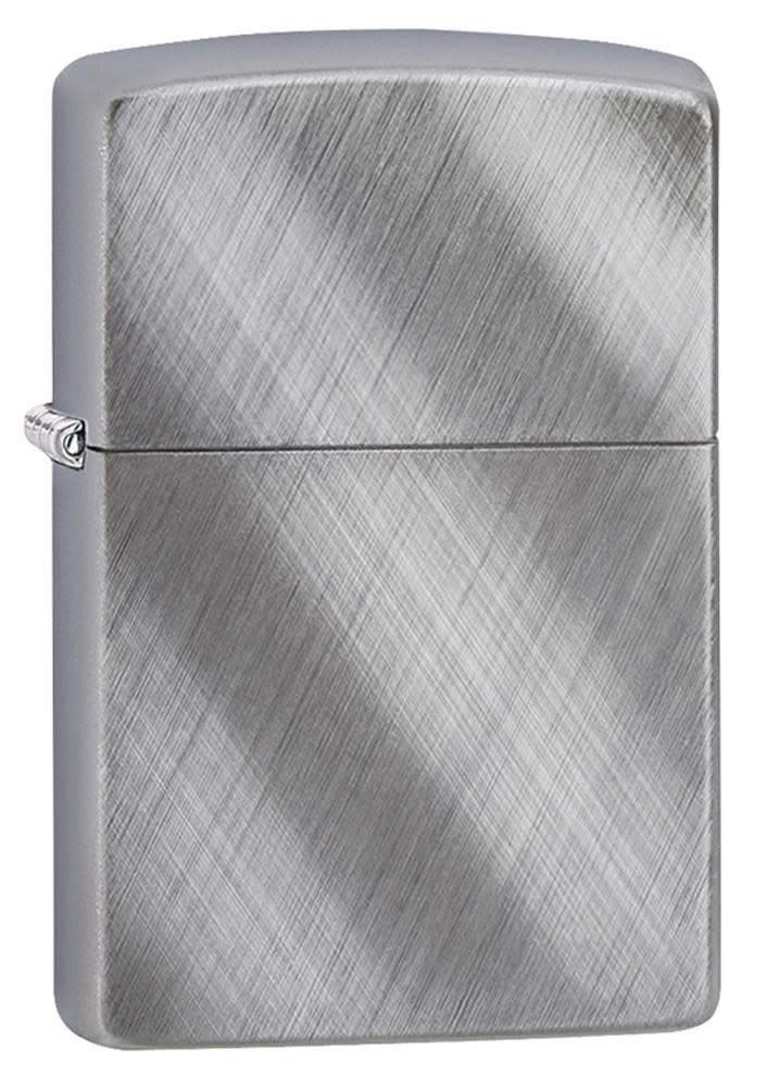 Zippo Armor Pocket Lighter, Antique Silver Plate
