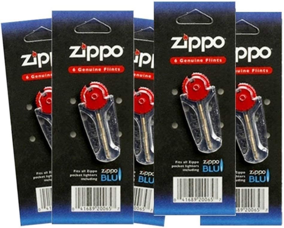 30 Zippo Flints - 5 Packs, 6 Flints in Each