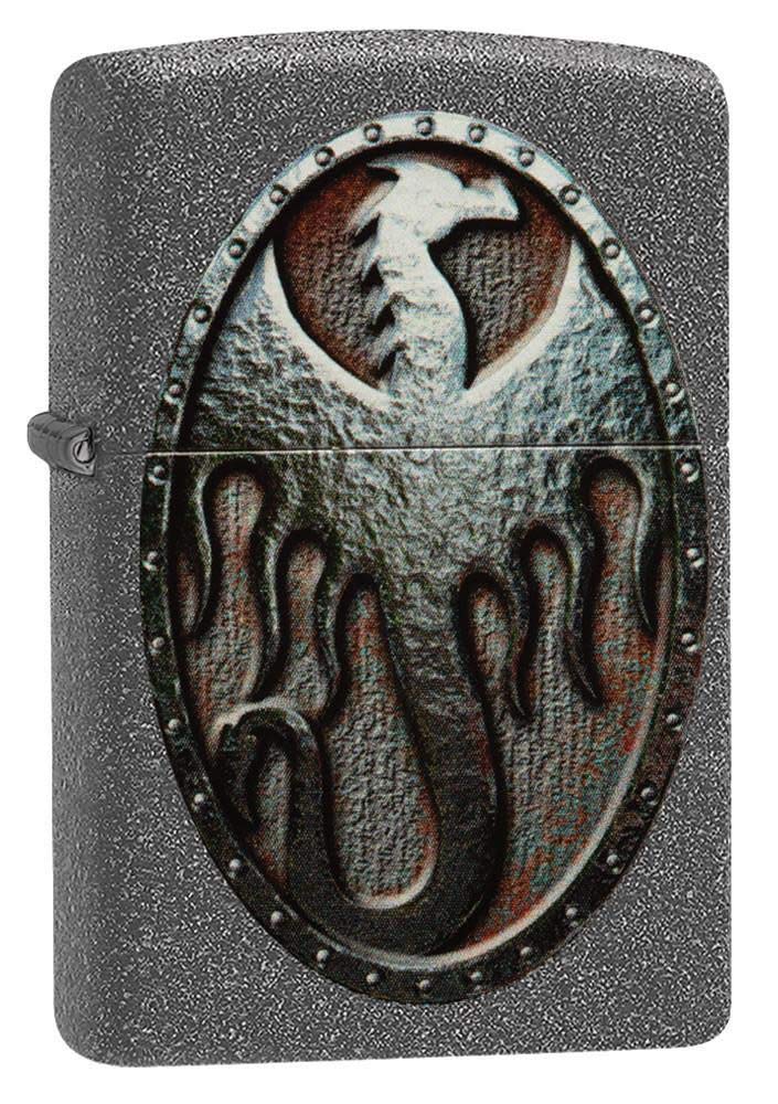 Zippo Armor High Polish Green Elegant Dragon Pocket Lighter, One Size