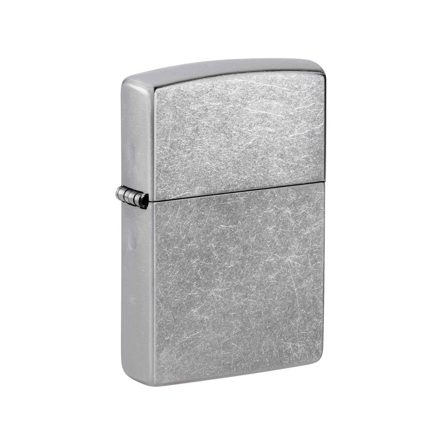 Zippo Armor Pocket Lighter, Antique Silver Plate