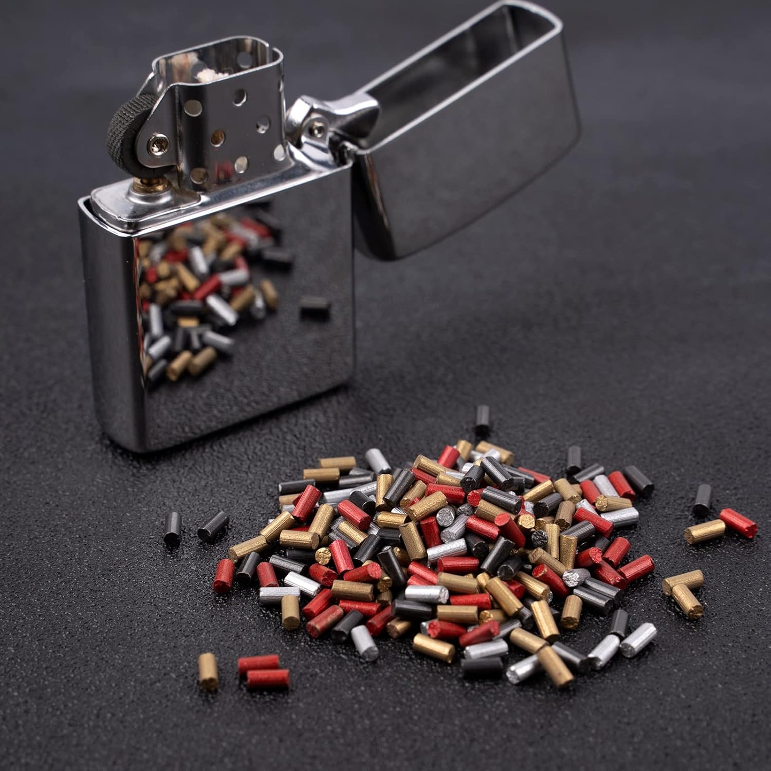 500Pcs Flint Refills for Lighter, Replacement Flints for Lighters, Flint Stone for Petrol Gas Fluid Lighter