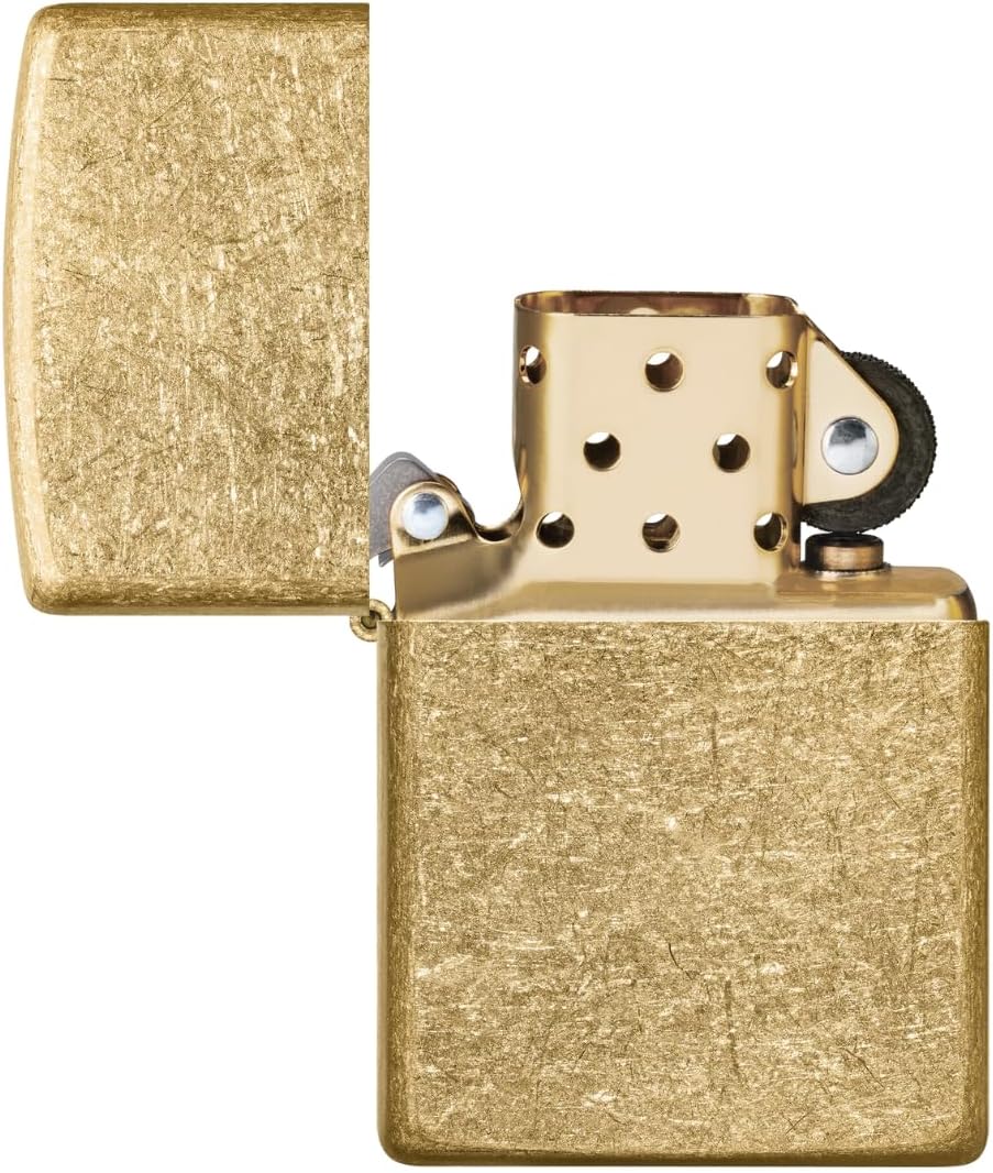 Zippo Armor Tumbled Brass Pocket Lighter