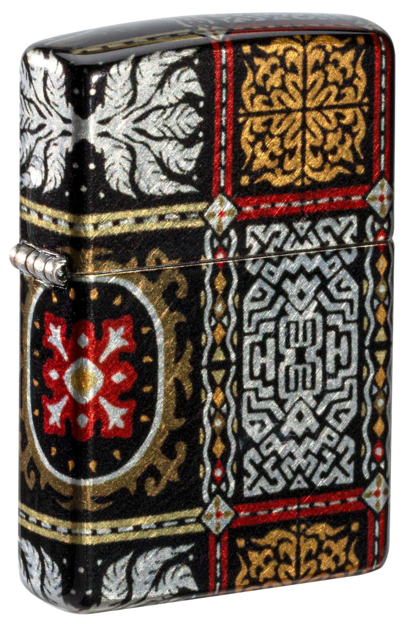 Zippo Pattern Armor Antique Silver Pocket Lighter