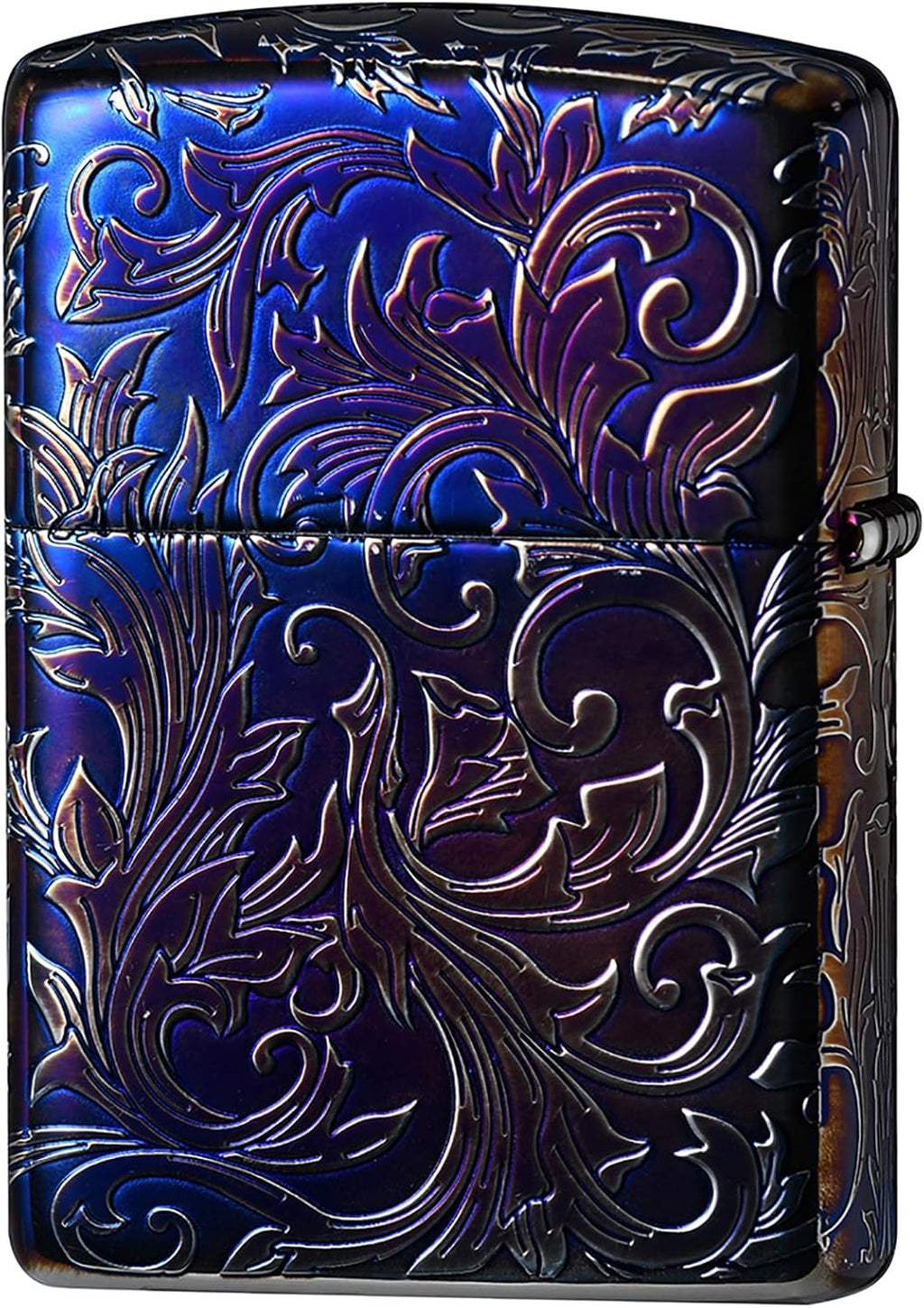 Zippo 162AS-CARP5 Lighter, Armor, Carp, Windproof, Brass, 5 Sides Finished, Japanese Pattern, Includes Special Stickers, Aurora Silver