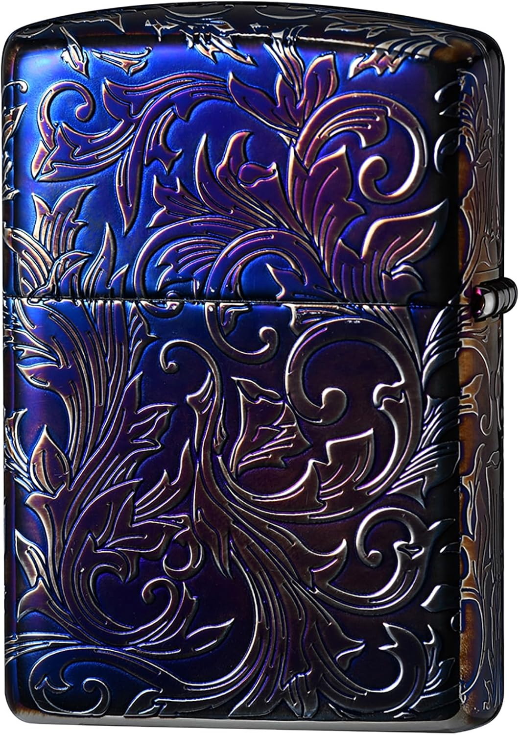 Zippo 162AS-CARP5 Lighter, Armor, Carp, Windproof, Brass, 5 Sides Finished, Japanese Pattern, Includes Special Stickers, Aurora Silver