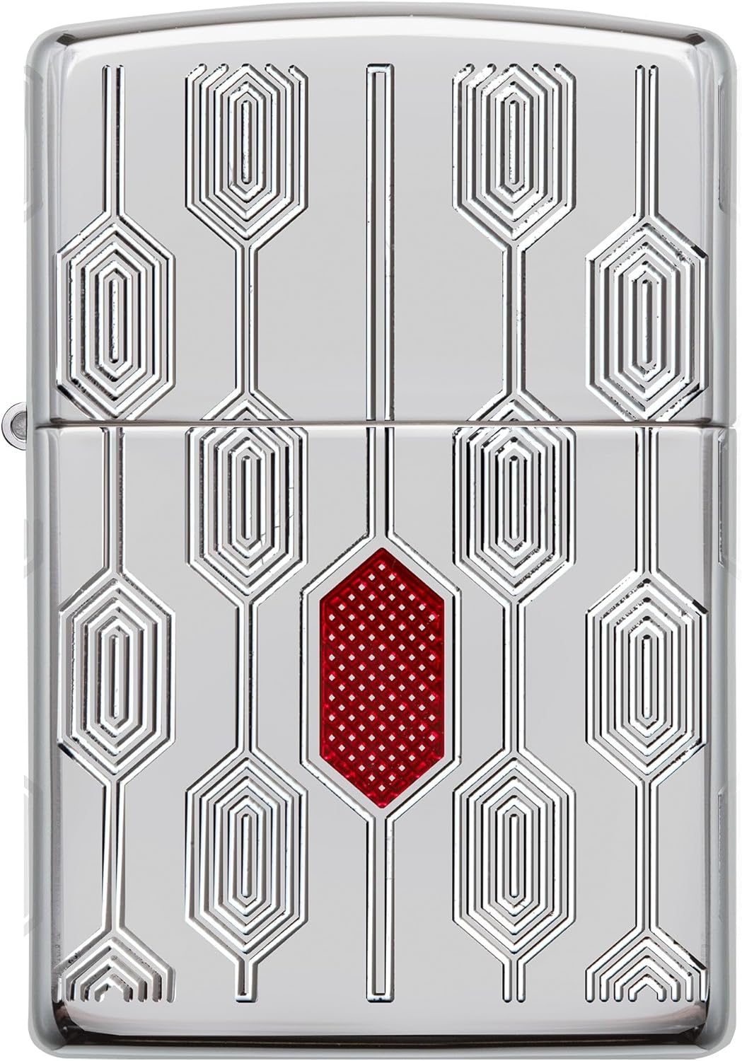 Zippo Lighter: Armor Deep Carve Multicut Pattern - High Polish Chrome 49881